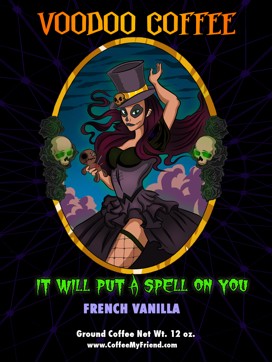 Voodoo Witch Doctress French Vanilla Flavored Coffee