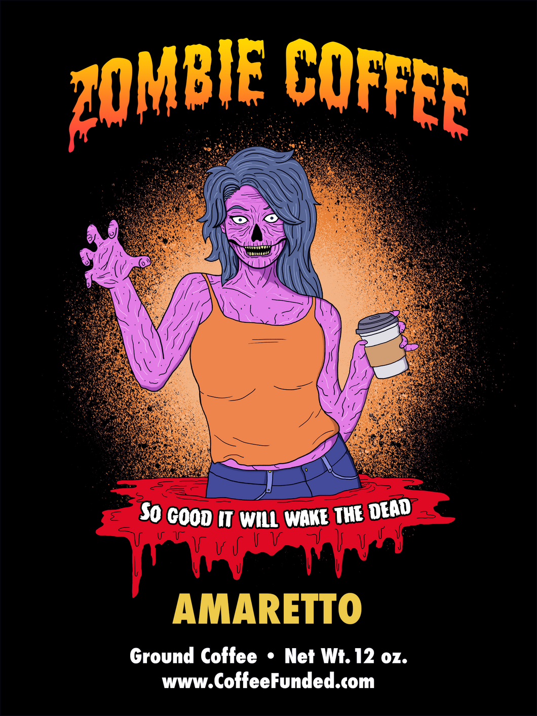 Zombie Amaretto Flavored Coffee